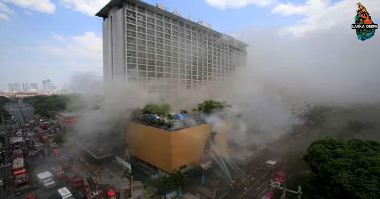 Three killed in fire at Manila Pavilion Hotel