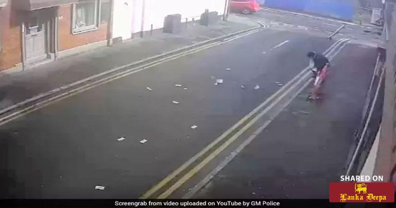 Watch: Burglars stealing cash from travel agent foiled by wind!