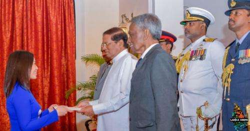 Five new envoys present credentials to President
