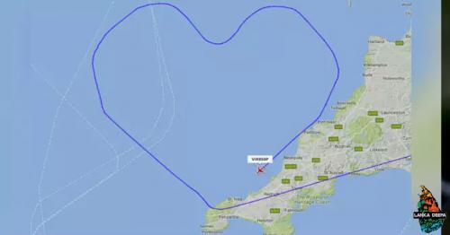  Virgin Atlantic Flight Takes Heart-Shaped Route For Valentine's Day