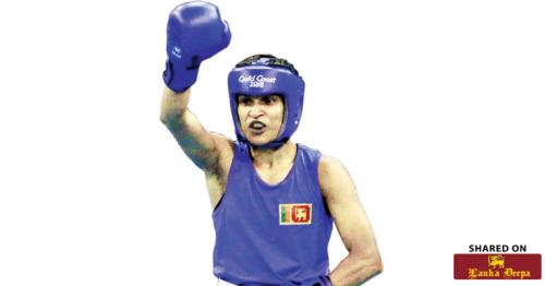 Anusha creates history change it to -  First Sri Lankan woman in C'wealth Games Boxing Semis