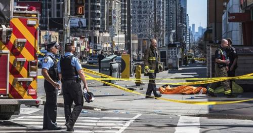 10 killed, 15 injured in Toronto after van strikes pedestrians